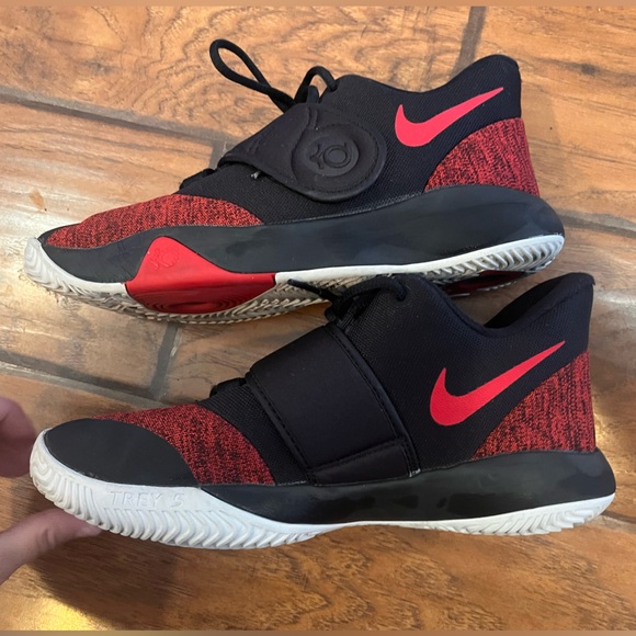 Nike KD Trey 5 youth size 6 basketball shoes red black Kevin Durant sneakers - Picture 11 of 14